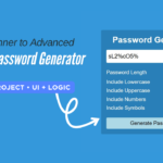 Password Generation App Using HTML, CSS & JavaScript