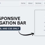 Responsive Navbar Using Only HTML & CSS (No JavaScript)