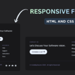 Responsive Footer Using HTML & CSS