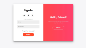 Login and Signup Form Using HTML, CSS & JavaScript