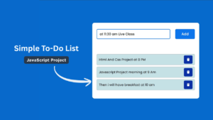 Simple To-Do List Using HTML, CSS & JavaScript