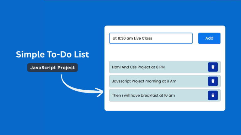 Simple To-Do List Using HTML, CSS & JavaScript - CodeByGaurav