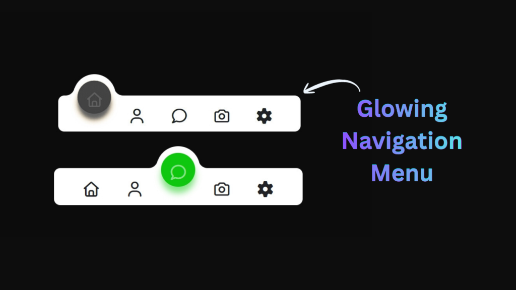 Glowing Navigation Menu using HTML & CSS (Modern UI Hover Effects)