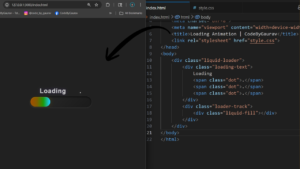Loading Animation using HTML & CSS (Modern UI Loader Design)